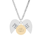 PRAY UNTIL SOMETHING HAPPENS HEART NECKLACE
