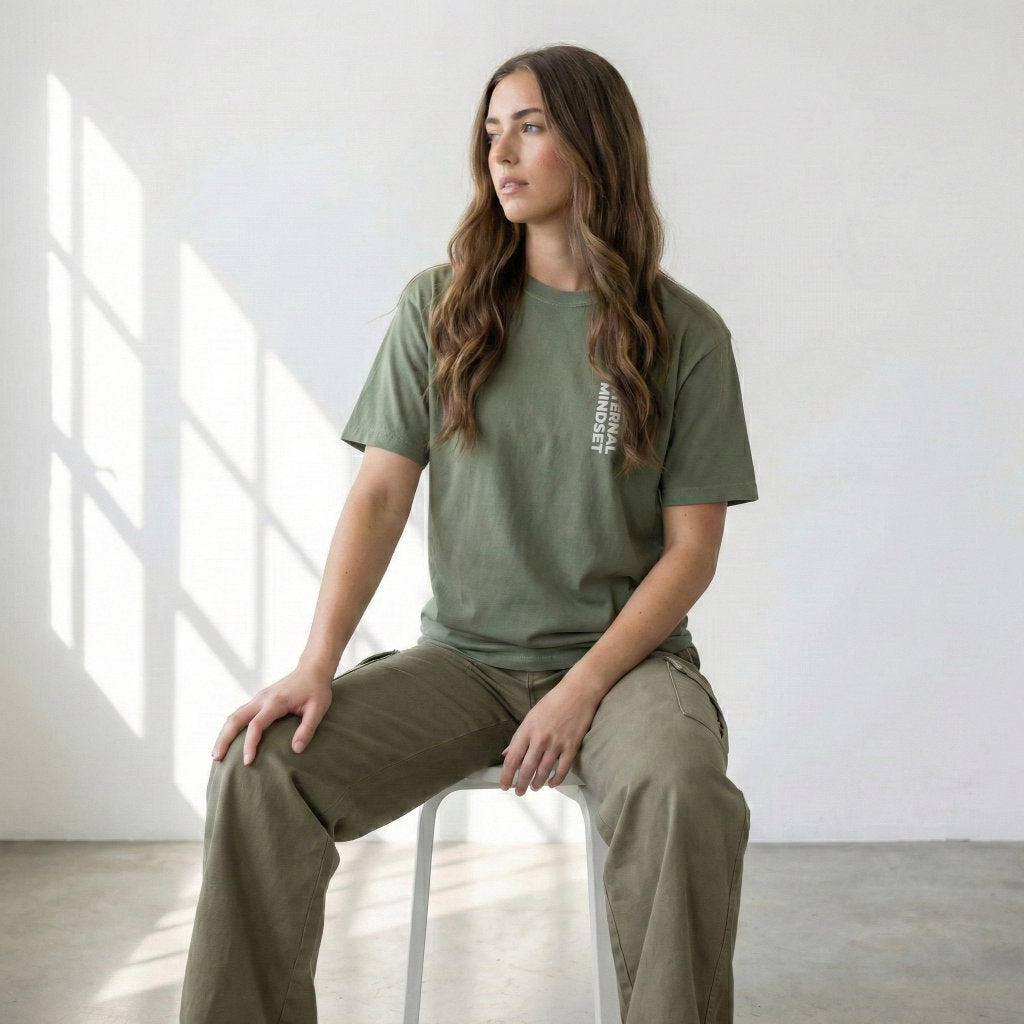 Modern Christian apparel Eternal Mindset graphic tee Way Is Made brand